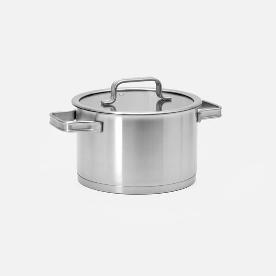 Garnek Core Standard, ø 20 cm (3,5 l) - Garnek bez nitów z jednowarstwowej stali nierdzewnej, z pokrywką