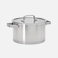 Garnek Core Standard, ø 24 cm (5,5 l) - Garnek bez nitów z jednowarstwowej stali nierdzewnej, z pokrywką