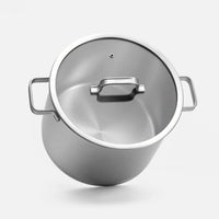 Garnek Core Standard, ø 28 cm (11 l) - Garnek bez nitów z jednowarstwowej stali nierdzewnej, z pokrywką