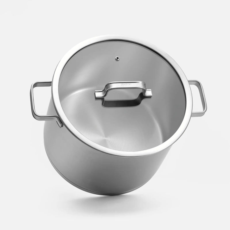 Garnek Core Standard, ø 28 cm (11 l) - Garnek bez nitów z jednowarstwowej stali nierdzewnej, z pokrywką