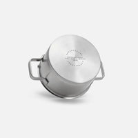 Garnek Core Standard, ø 18 cm (2 l) - Garnek bez nitów z jednowarstwowej stali nierdzewnej, z pokrywką