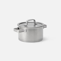 Garnek Core Standard, ø 18 cm (2 l) - Garnek bez nitów z jednowarstwowej stali nierdzewnej, z pokrywką