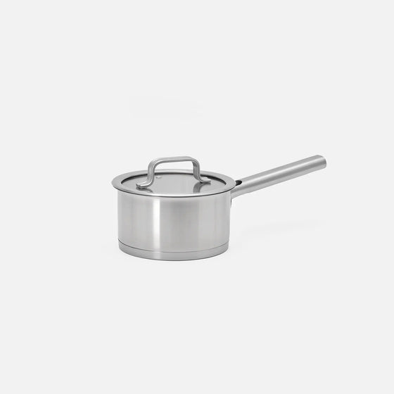 Rondel Core Standard, ø 16 cm (1,5 l) - Rondel bez nitów z jednowarstwowej stali nierdzewnej, z pokrywką