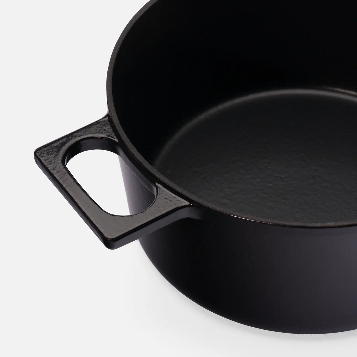 Garnek Mattia 3.0 Standard, ø 26 cm (5,5 l) - Garnek żeliwny emaliowany z pokrywką, błyszczący czarny
