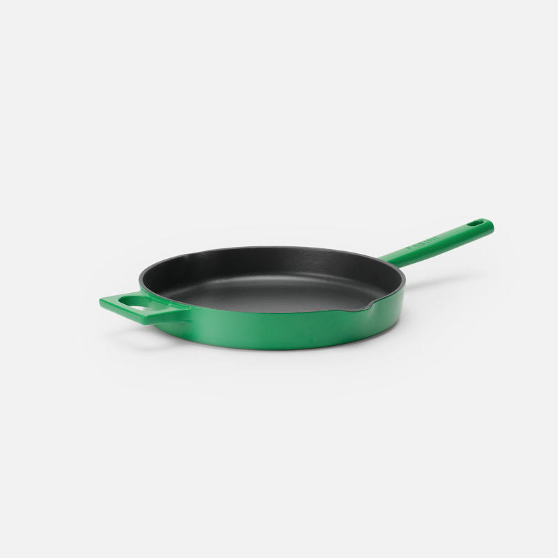 Patelnia Mattia 3.0 Standard, ø 26 cm - Patelnia żeliwna emaliowana, błyszcząca zielona