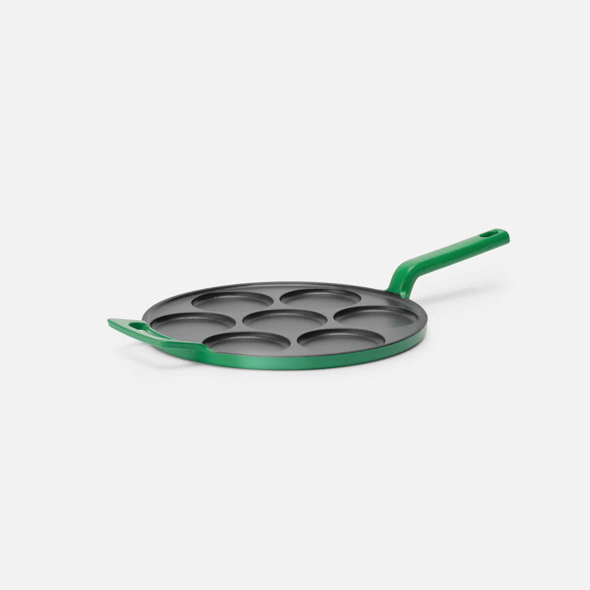 Patelnia do racuchów Mattia 3.0 Standard, ø 26 cm - Patelnia żeliwna emaliowana, błyszcząca zielona