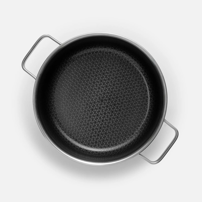 Garnek Hybrid Standard, ø 24 cm (4 l) - Garnek bez nitów z wielowarstwowej stali nierdzewnej z hybrydową powłoką ceramiczną, z pokrywką
