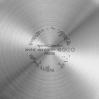 Patelnia Hybrid Standard, ø 26 cm - Patelnia bez nitów z wielowarstwowej stali nierdzewnej z hybrydową powłoką ceramiczną, bez pokrywki