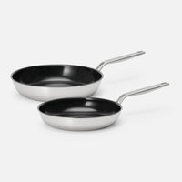 Zestaw patelni Lucca 4.0 Pro, ø 26 cm + ø 30 cm, 2 części - Nieprzywierające patelnie bez nitów z wielowarstwowej stali nierdzewnej z powłoką ceramiczną