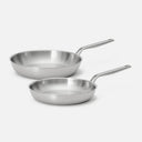 Zestaw patelni Lucca 4.0 Pro, ø 26 cm + ø 30 cm, 2 części - Patelnie bez nitów z wielowarstwowej stali nierdzewnej