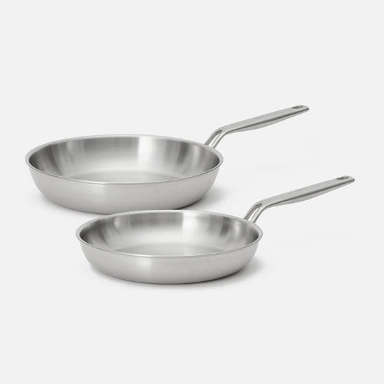 Zestaw patelni Lucca 4.0 Pro, ø 26 cm + ø 30 cm, 2 części - Patelnie bez nitów z wielowarstwowej stali nierdzewnej