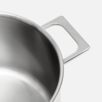 Garnek Lucca 4.0 Pro, ø 24 cm (8 l) - Garnek bez nitów z wielowarstwowej stali nierdzewnej z pokrywką