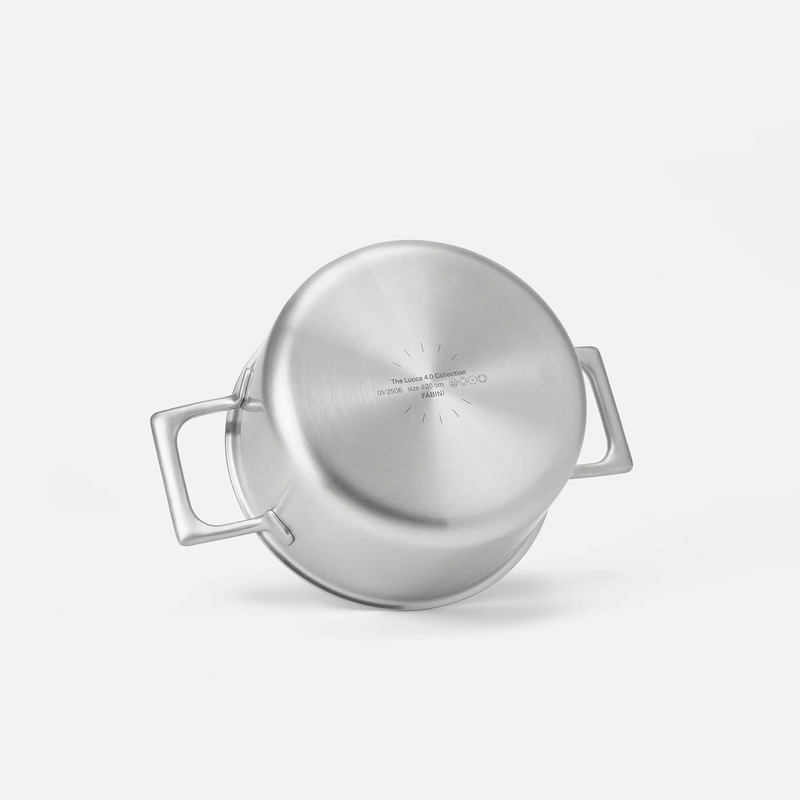 Garnek Lucca 4.0 Pro, ø 20 cm (3 l) - Garnek bez nitów z wielowarstwowej stali nierdzewnej z pokrywką