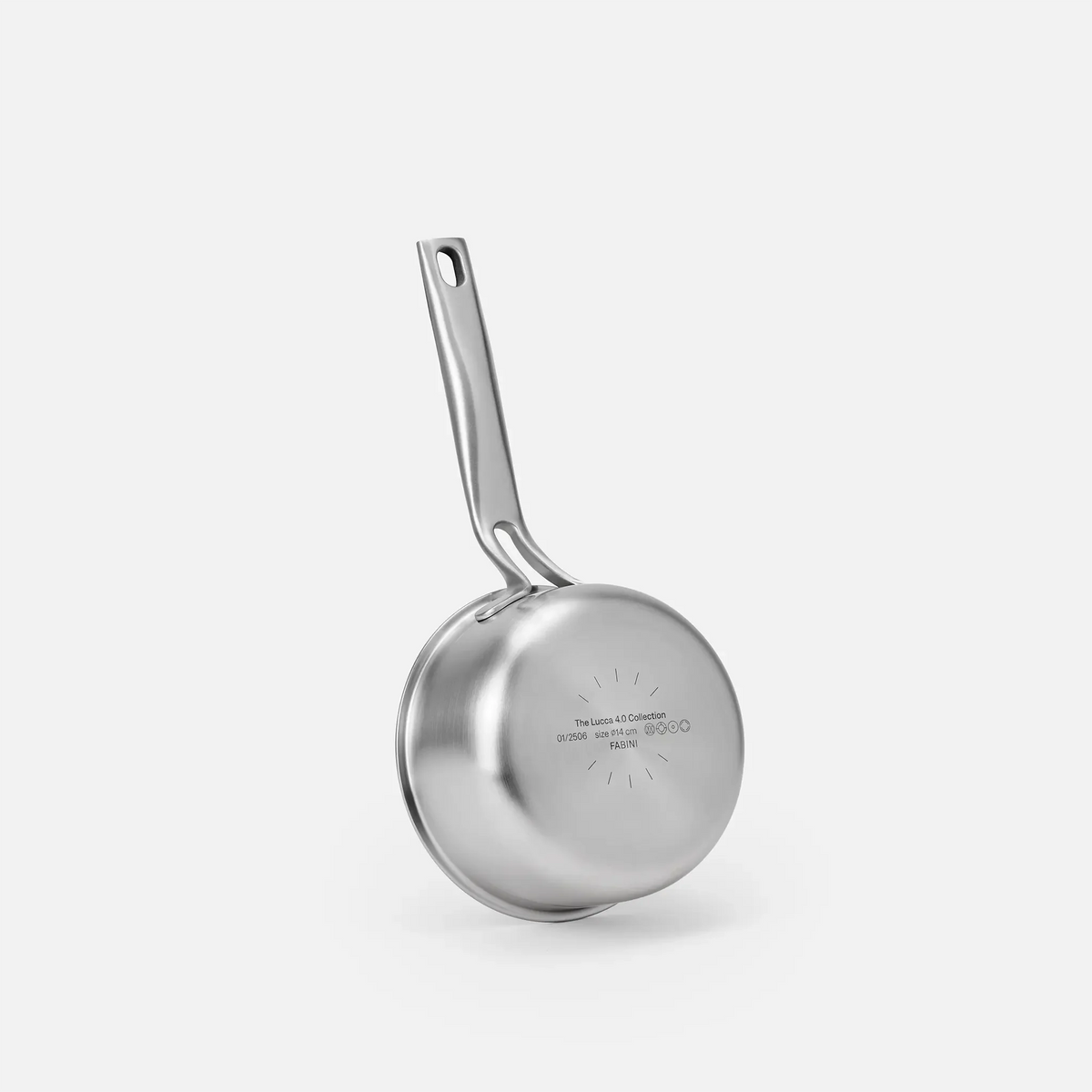 Rondel Lucca 4.0 Pro, ø 14 cm (0,8 l) - Rondel bez nitów z wielowarstwowej stali nierdzewnej z pokrywką