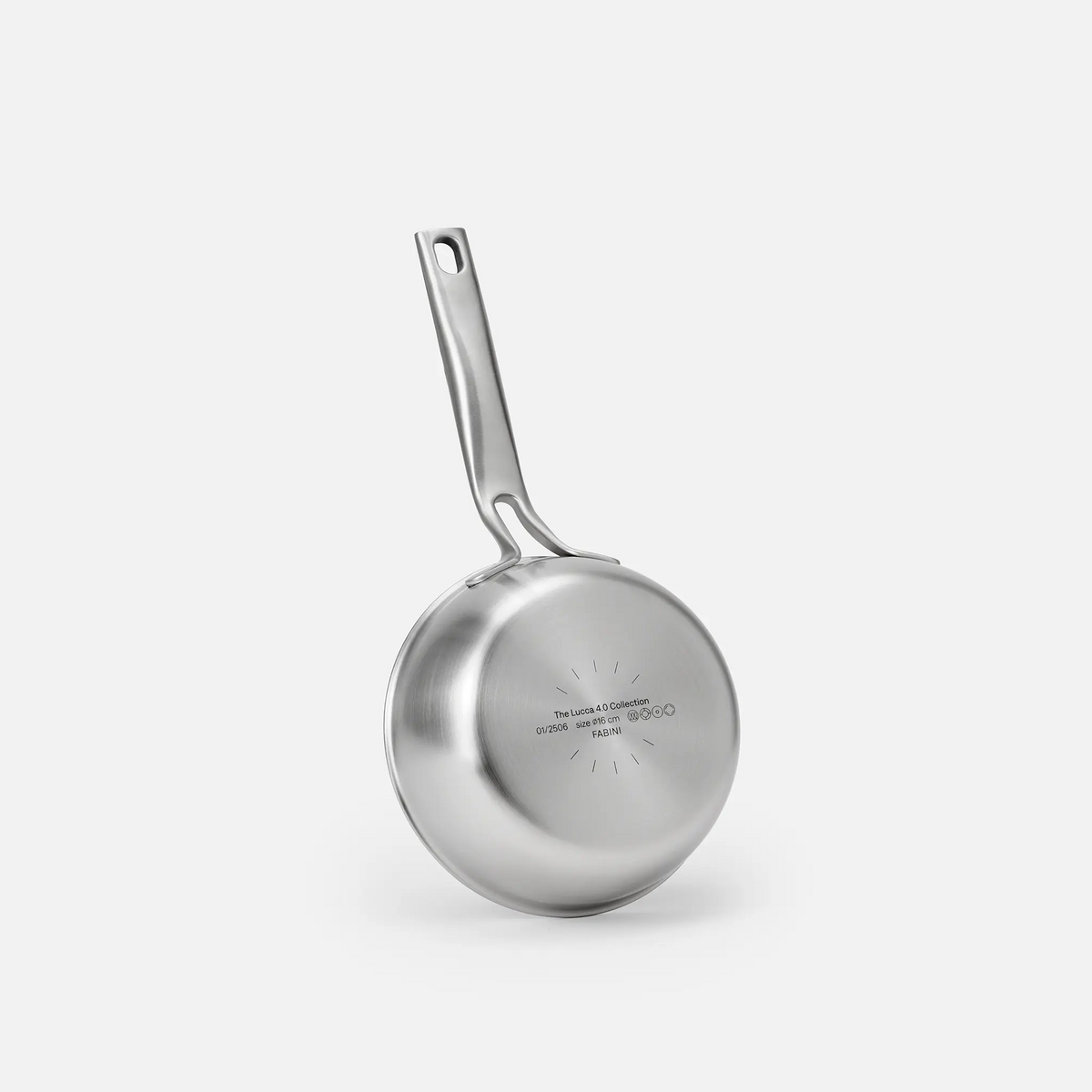 Stożkowy rondel Lucca 4.0 Pro, ø 16 cm (0,8 l) - Rondel bez nitów z wielowarstwowej stali nierdzewnej z pokrywką
