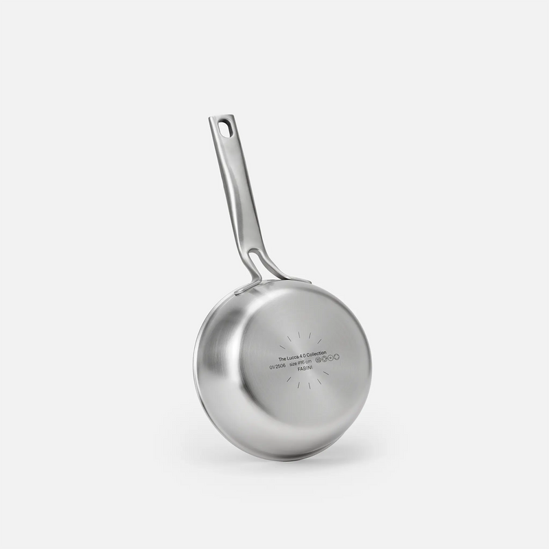 Stożkowy rondel Lucca 4.0 Pro, ø 16 cm (0,8 l) - Rondel bez nitów z wielowarstwowej stali nierdzewnej z pokrywką