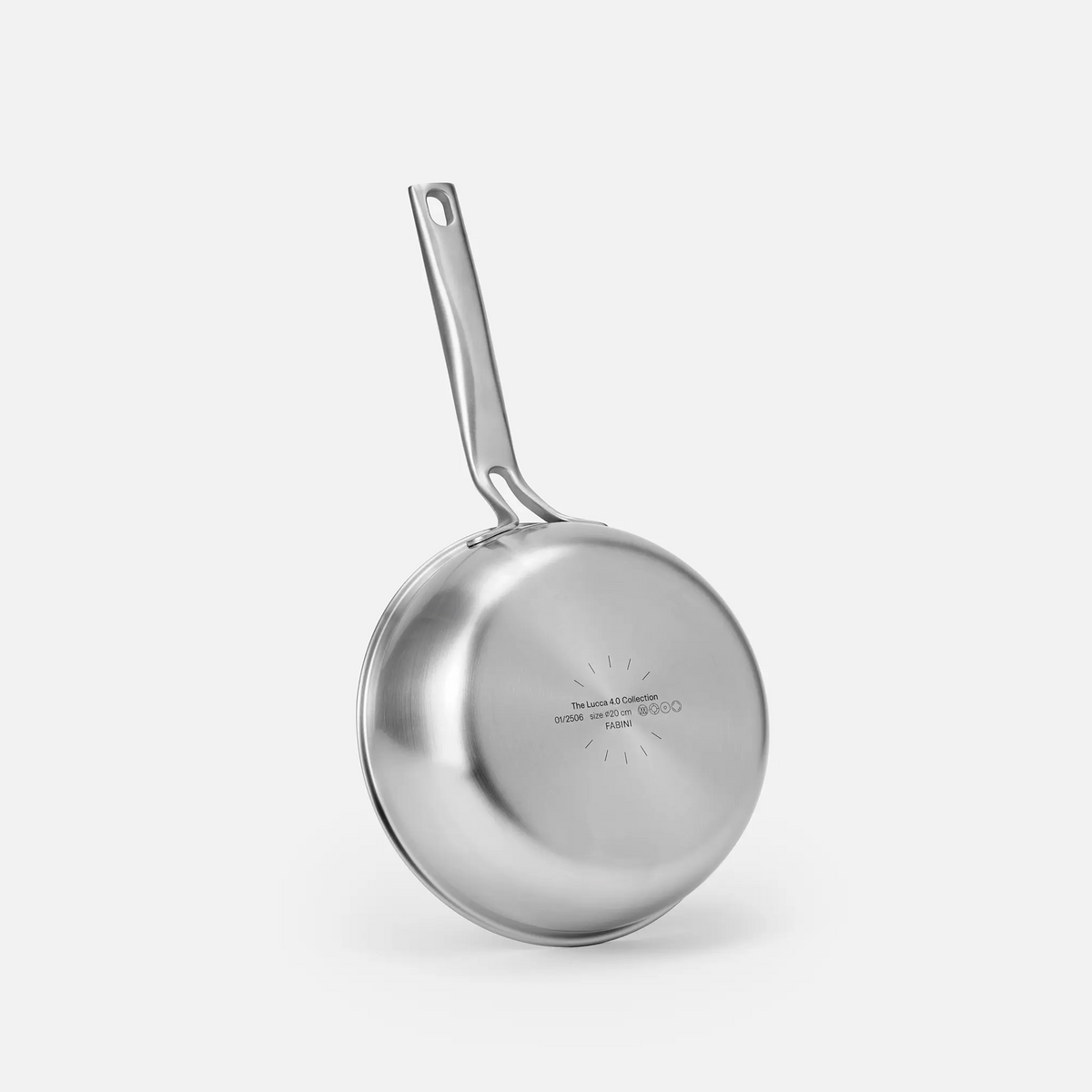 Stożkowy rondel Lucca 4.0 Pro, ø 20 cm (1,5 l) - Rondel bez nitów z wielowarstwowej stali nierdzewnej z pokrywką