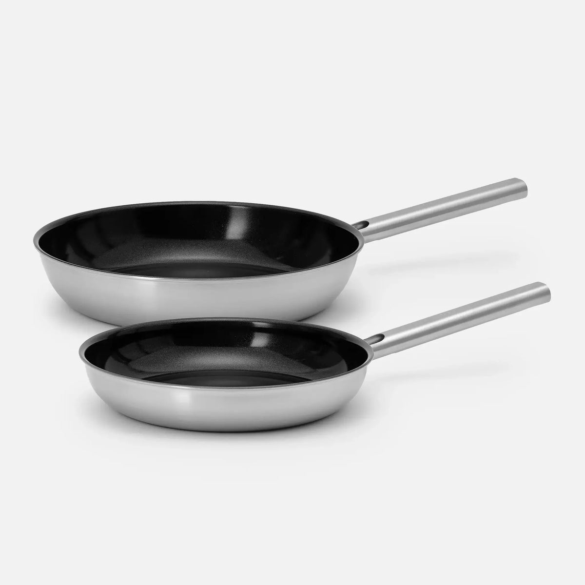 Zestaw patelni Lucca 4.0 Standard, ø 26 cm + ø 30 cm, 2 części - Nieprzywierające patelnie bez nitów z wielowarstwowej stali nierdzewnej z powłoką ceramiczną