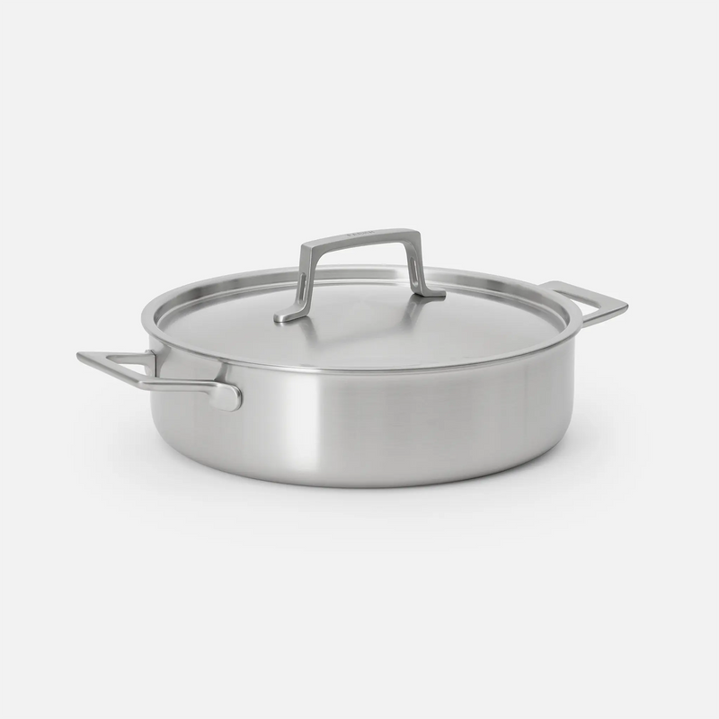 Patelnia do serwowania Lucca 4.0 Pro, ø 28 cm (4 l) - Patelnia bez nitów z wielowarstwowej stali nierdzewnej z pokrywką