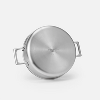 Patelnia do serwowania Lucca 4.0 Pro, ø 28 cm (4 l) - Patelnia bez nitów z wielowarstwowej stali nierdzewnej z pokrywką