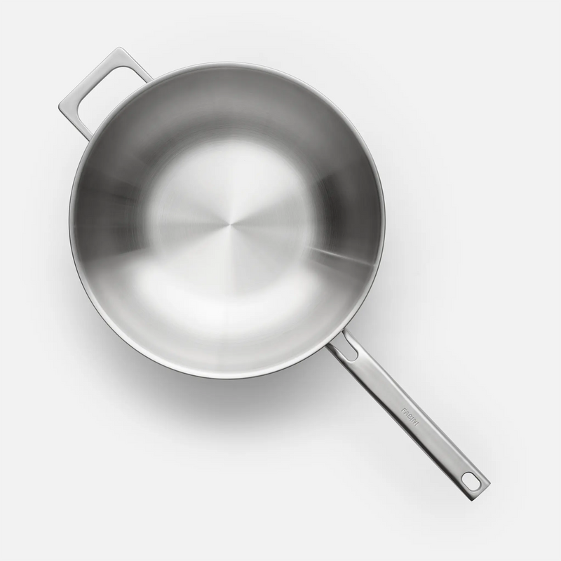 Patelnia wok Lucca 4.0 Pro, ø 30 cm - Patelnia bez nitów z wielowarstwowej stali nierdzewnej z pokrywką