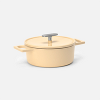 Garnek Mattia 3.0 Standard, ø 20 cm (2 l) - Garnek żeliwny emaliowany z pokrywką, błyszczący kremowy