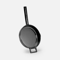 Patelnia Mattia 3.0 Standard, ø 20 cm - Patelnia żeliwna emaliowana, błyszcząca czarna