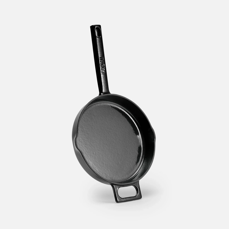 Patelnia Mattia 3.0 Standard, ø 20 cm - Patelnia żeliwna emaliowana, błyszcząca czarna