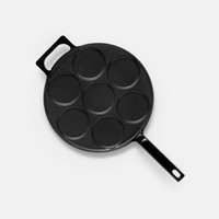 Patelnia do racuchów Mattia 3.0 Standard, ø 26 cm - Patelnia żeliwna emaliowana, błyszcząca czarna