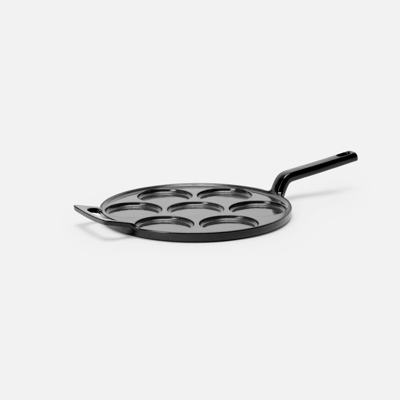 Patelnia do racuchów Mattia 3.0 Standard, ø 26 cm - Patelnia żeliwna emaliowana, błyszcząca czarna