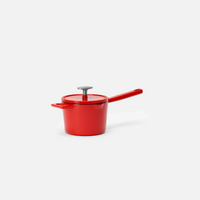 Rondel Mattia 3.0 Standard, ø 14 cm (1,65 l) - Rondel żeliwny emaliowany z pokrywką, błyszczący czerwony