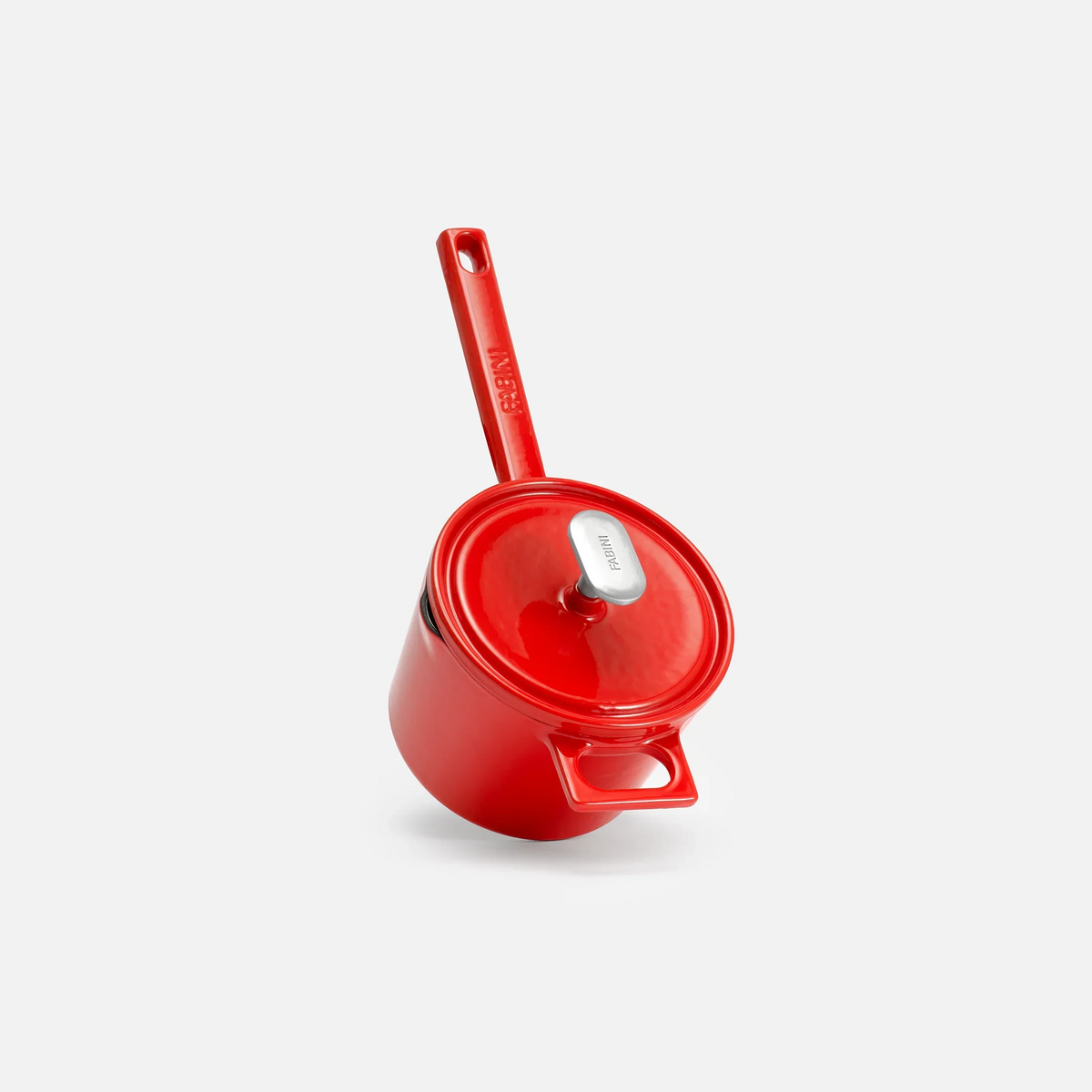 Rondel Mattia 3.0 Standard, ø 14 cm (1,65 l) - Rondel żeliwny emaliowany z pokrywką, błyszczący czerwony