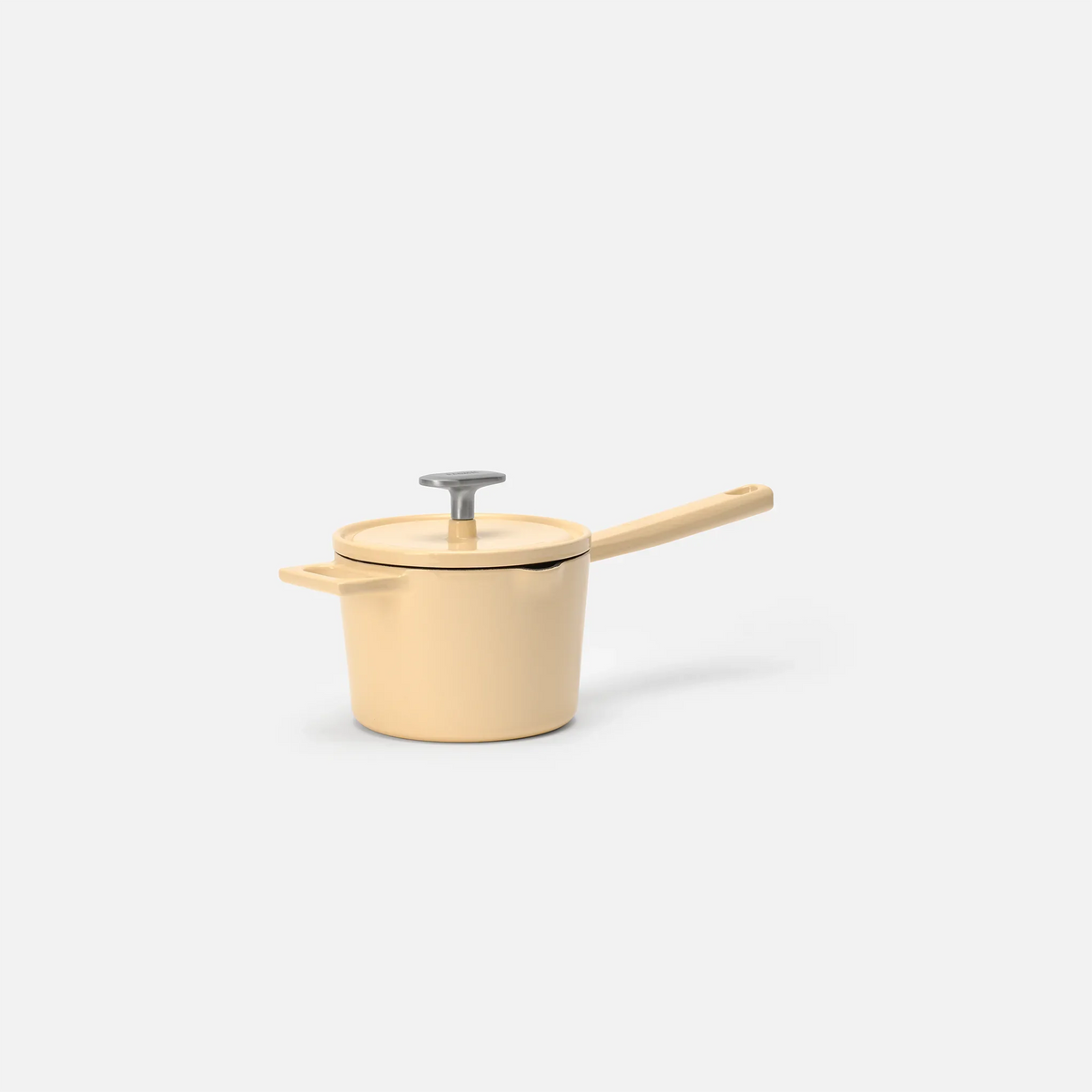 Rondel Mattia 3.0 Standard, ø 14 cm (1,65 l) - Rondel żeliwny emaliowany z pokrywką, błyszczący kremowy