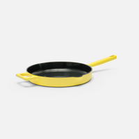 Patelnia Mattia 3.0 Standard, ø 26 cm - Patelnia żeliwna emaliowana, błyszcząca maślano-żółta