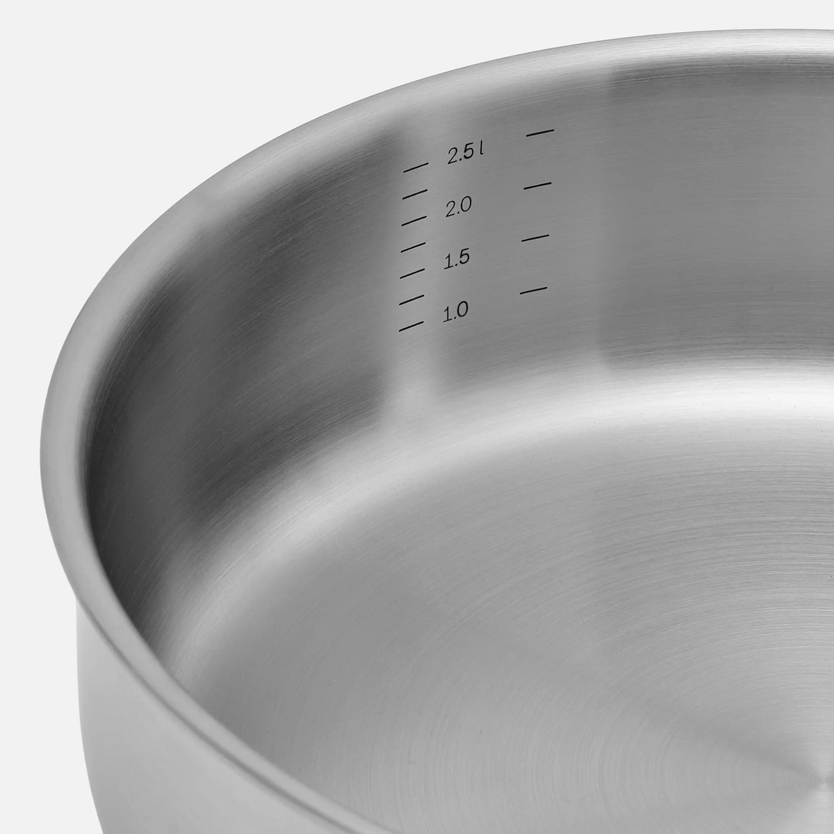 Głęboka patelnia Lucca 4.0 Standard, ø 24 cm (2,5 l) - Patelnia bez nitów z wielowarstwowej stali nierdzewnej z pokrywką