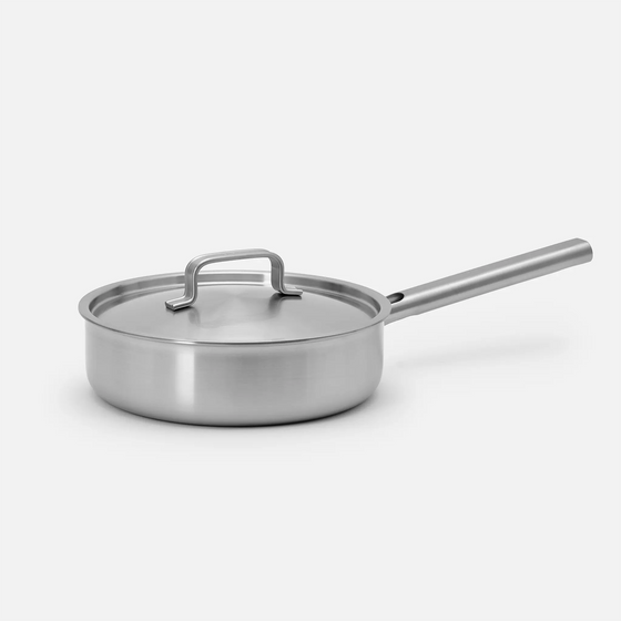 Głęboka patelnia Lucca 4.0 Standard, ø 24 cm (2,5 l) - Patelnia bez nitów z wielowarstwowej stali nierdzewnej z pokrywką