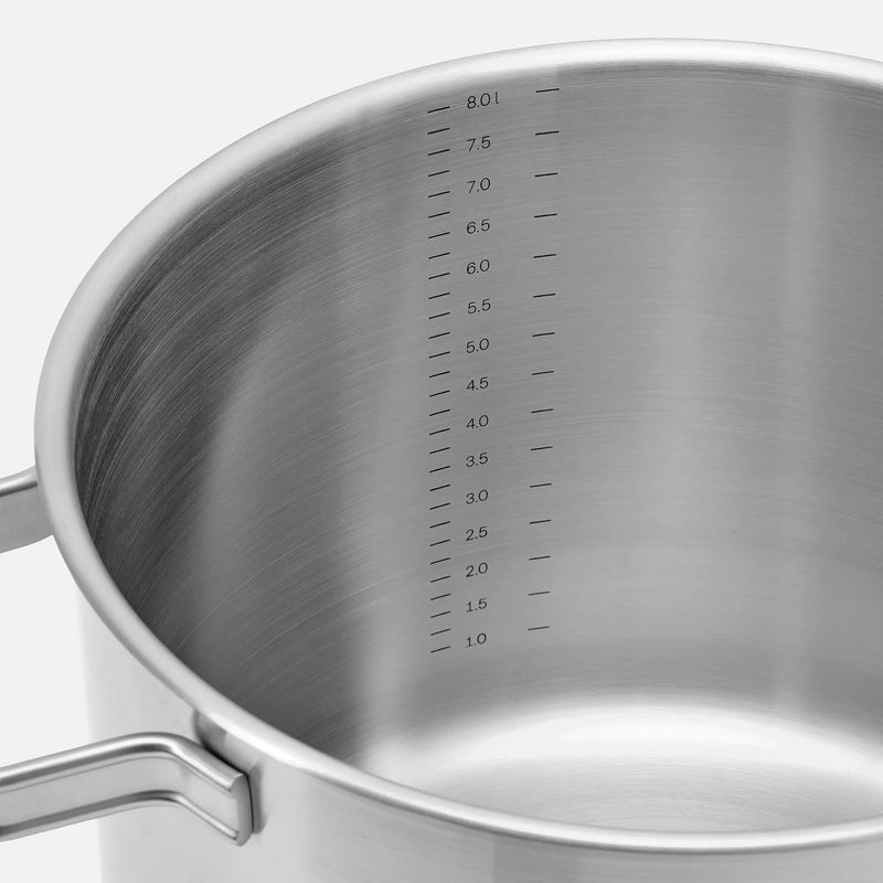 Garnek Lucca 4.0 Standard, ø 24 cm (8 l) - Garnek bez nitów z wielowarstwowej stali nierdzewnej z pokrywką