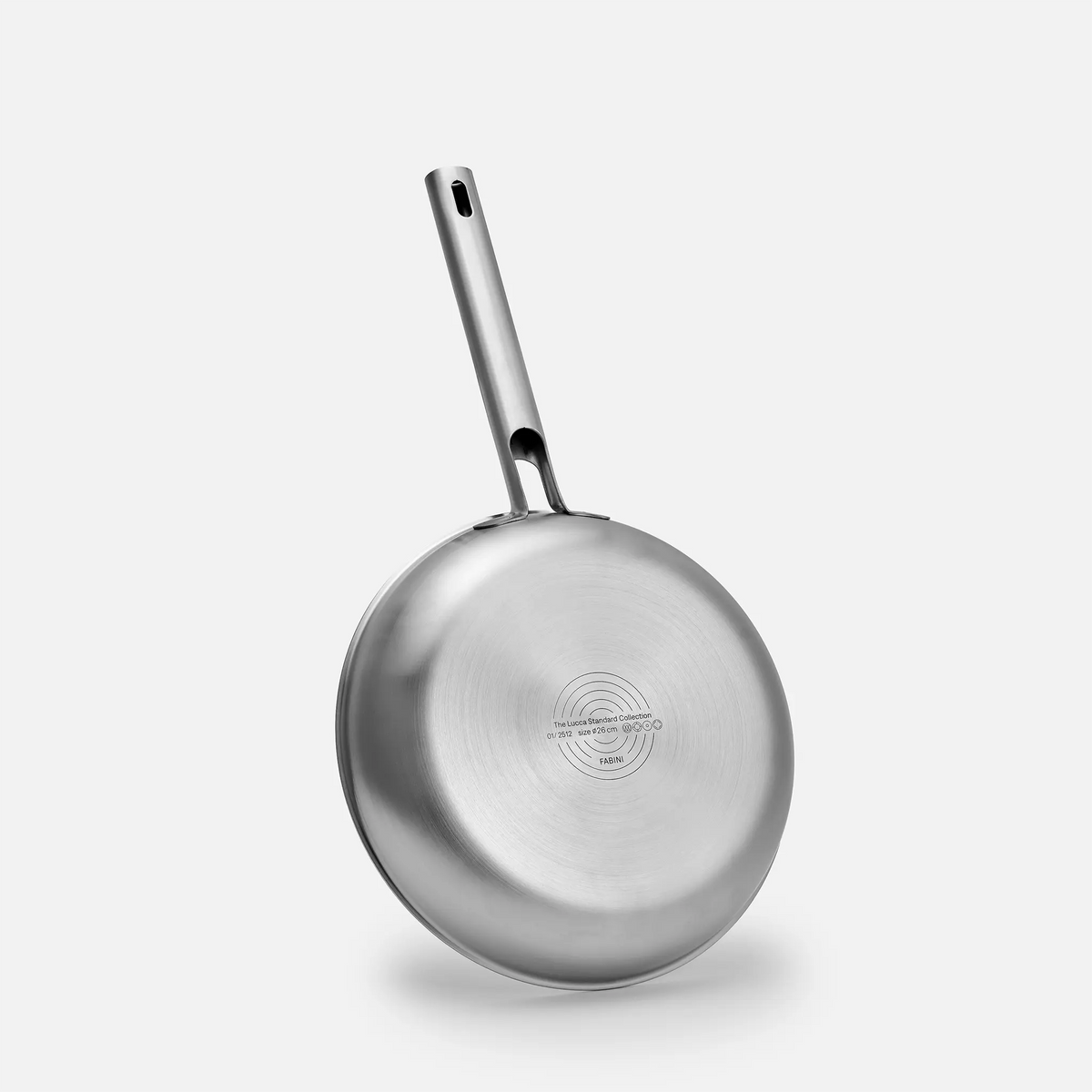 Zestaw patelni Lucca 4.0 Standard, ø 26 cm, 2 części - Patelnia bez nitów z wielowarstwowej stali nierdzewnej + nieprzywierająca patelnia bez nitów z wielowarstwowej stali nierdzewnej z powłoką ceramiczną