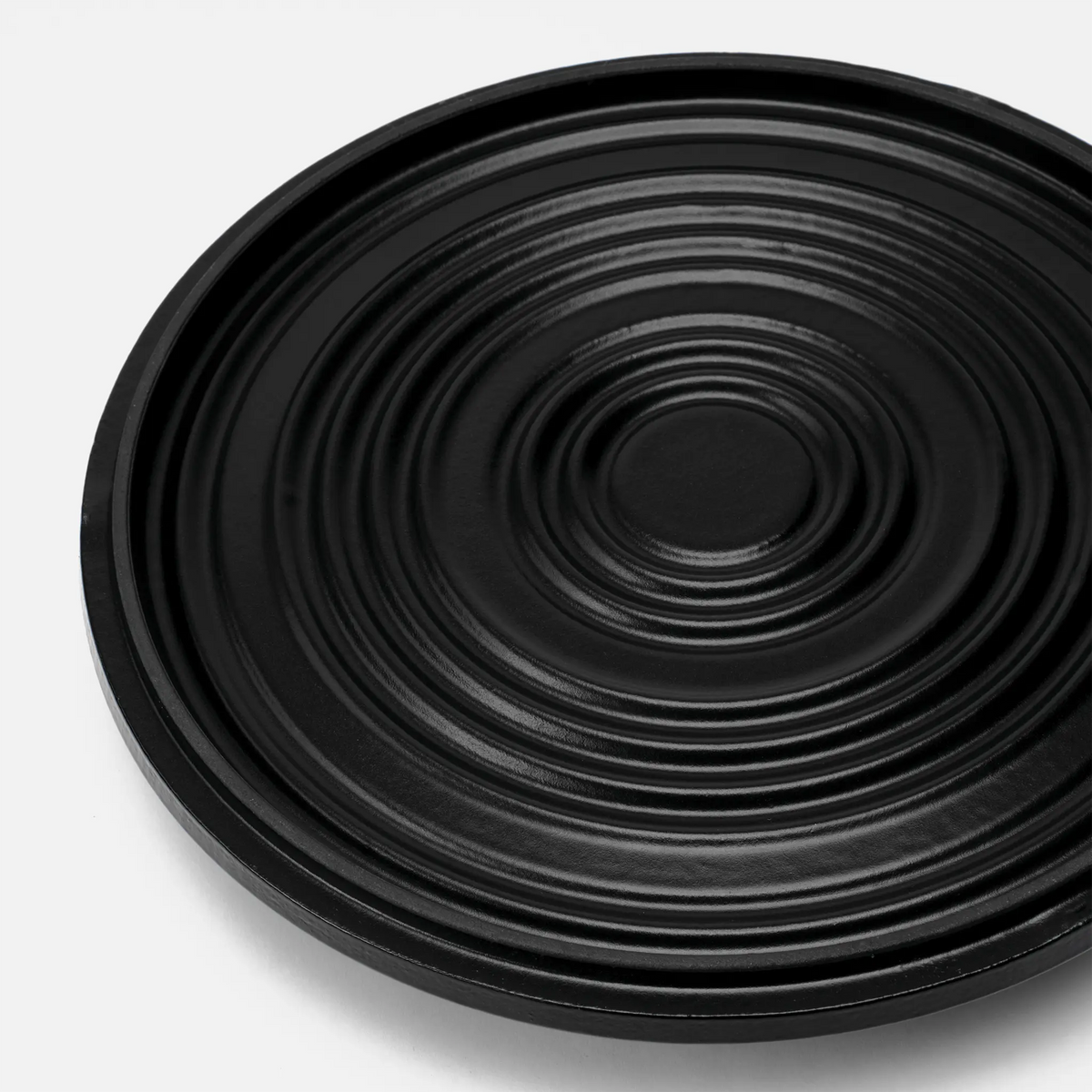 Rondel Mattia 3.0 Standard, ø 14 cm (1,65 l) - Rondel żeliwny emaliowany z pokrywką, błyszczący czarny