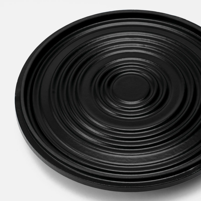 Rondel Mattia 3.0 Standard, ø 14 cm (1,65 l) - Rondel żeliwny emaliowany z pokrywką, błyszczący czarny