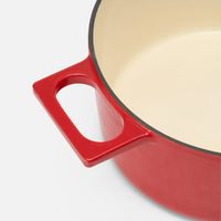 Garnek Mattia 3.0 Standard, ø 20 cm (2 l) - Garnek żeliwny emaliowany z pokrywką, błyszczący czerwony