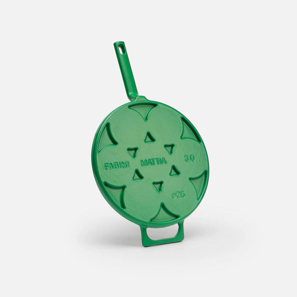 Patelnia do racuchów Mattia 3.0 Standard, ø 26 cm - Patelnia żeliwna emaliowana, błyszcząca zielona