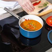 Rondel Meda 5.0 Standard, ø 16 cm (1,2 l) - Rondel z nieprzywierającą powłoką ceramiczną z pokrywką, kolor czarny