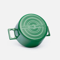 Garnek Mattia 3.0 Standard, ø 26 cm (5,5 l) - Garnek żeliwny emaliowany z pokrywką, błyszczący zielony