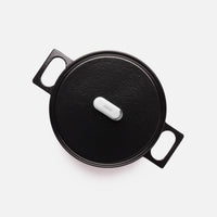 Garnek Mattia 3.0 Standard, ø 26 cm (5,5 l) - Garnek żeliwny emaliowany z pokrywką, błyszczący czarny