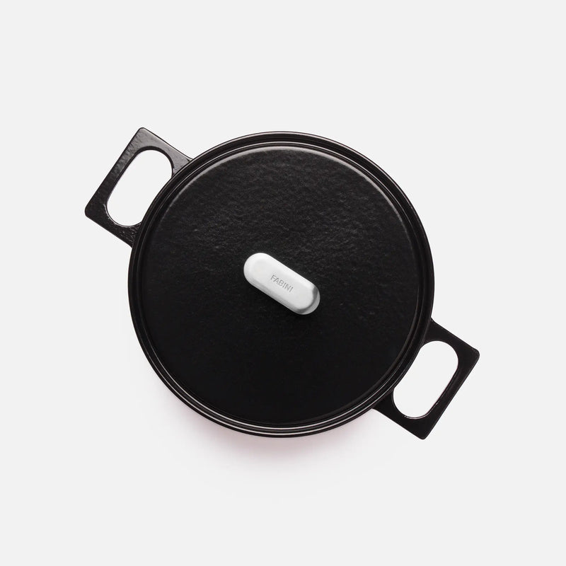 Garnek Mattia 3.0 Standard, ø 26 cm (5,5 l) - Garnek żeliwny emaliowany z pokrywką, błyszczący czarny