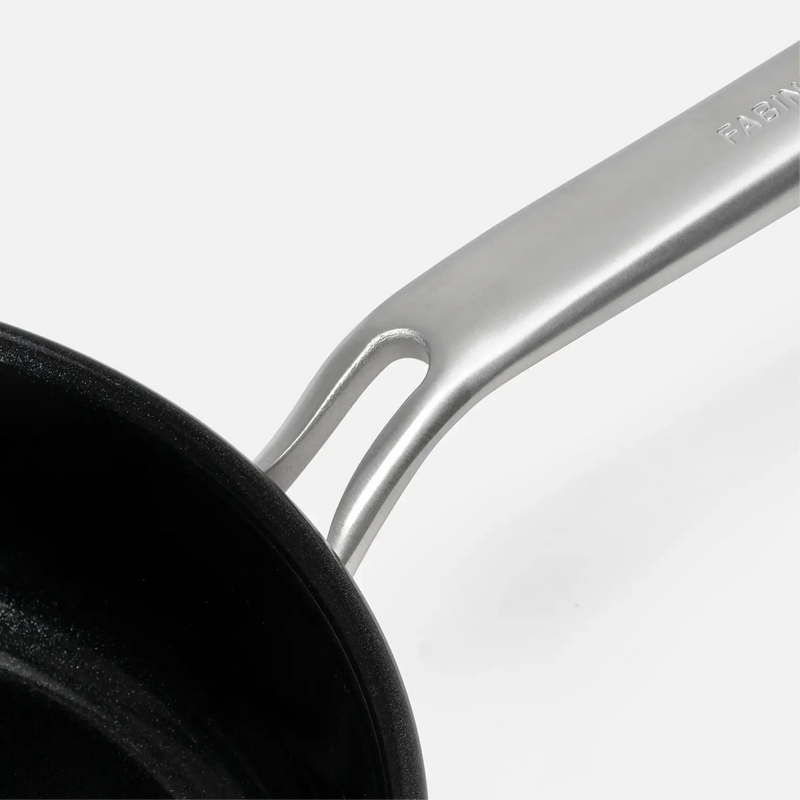 Patelnia wok Lucca 4.0 Pro, ø 30 cm - Nieprzywierająca patelnia bez nitów z wielowarstwowej stali nierdzewnej z powłoką ceramiczną z pokrywką
