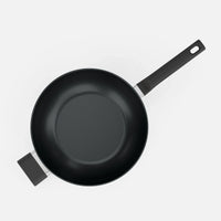 Patelnia wok Meda 5.0 Economy, ø 28 cm - Patelnia z nieprzywierającą powłoką ceramiczną z pokrywką, kolor czarny