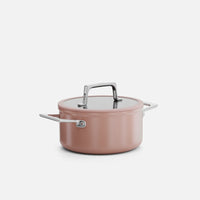 Garnek Meda 5.0 Pro, ø 20 cm (2,6 l) - Garnek z nieprzywierającą powłoką ceramiczną z pokrywką, kolor brzoskwiniowy