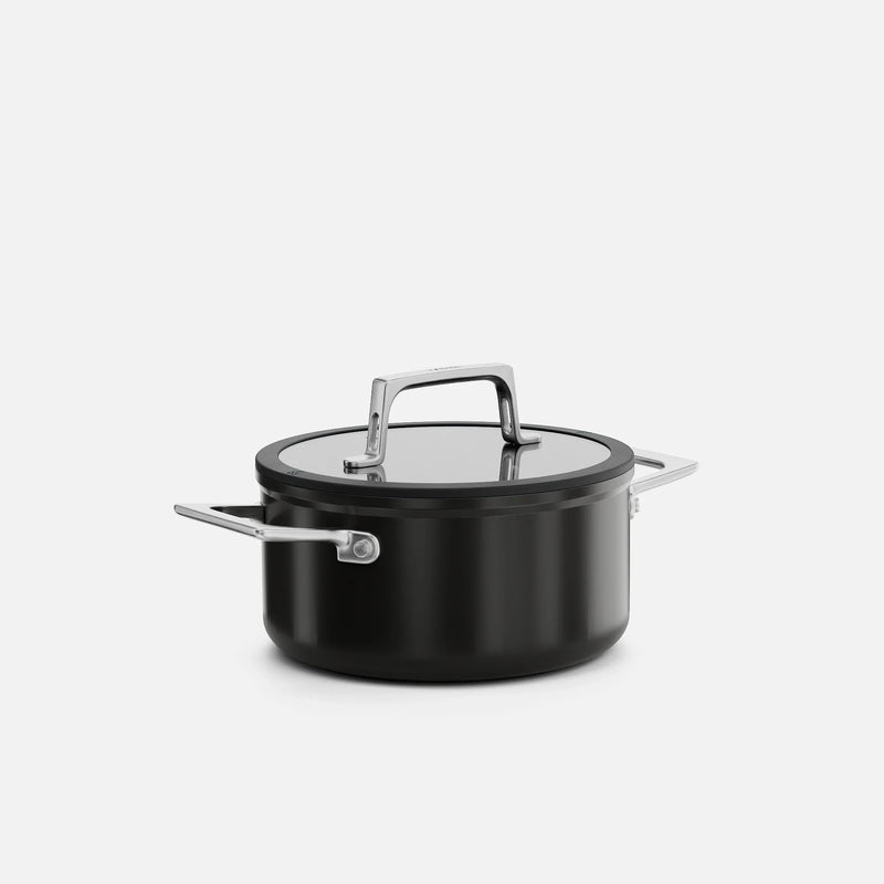 Garnek Meda 5.0 Pro, ø 20 cm (2,6 l) - Garnek z nieprzywierającą powłoką ceramiczną z pokrywką, kolor czarny